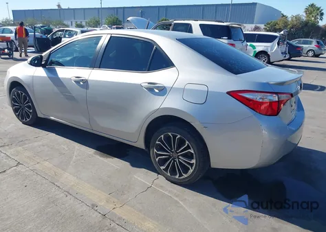 2016 Toyota Corolla S Plus из США, поврежденный, VIN 5YFBURHE6GP383878